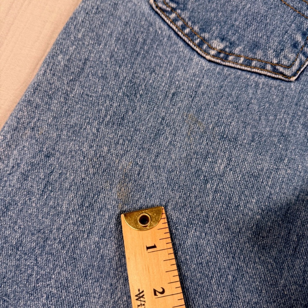 VTG 90s Faded Glory High Waisted Mom Jeans Sz 12 S Reverse Fit Tapered 27x27 - Picture 10 of 10